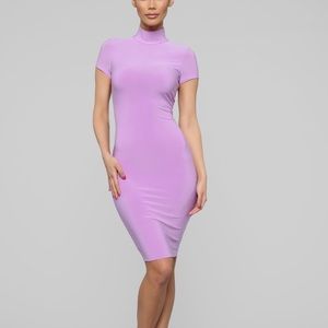 Short sleeve collar knee dress